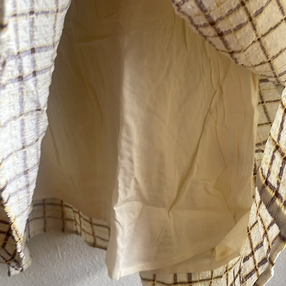 Lumière Plaid V-Neck Dress - Picture 4 of 11